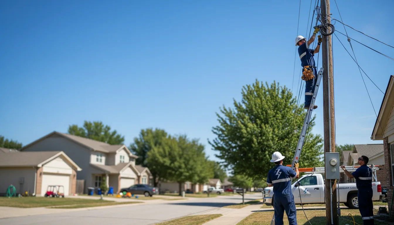 Residential electrician providing installation services in Owasso, OK